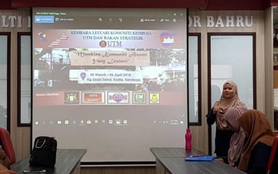 Program Kembara Lestrai Komuniti Kemboja & Rakan Strategik 2018 oleh Pelajar Mahasiswa tahun 4 SPPQ dari Fakulti Pendidikan, UTM