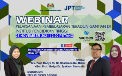 WEBINAR PELAKSANAAN PEMBELAJARAN TERADUN GANTIAN (PTG)